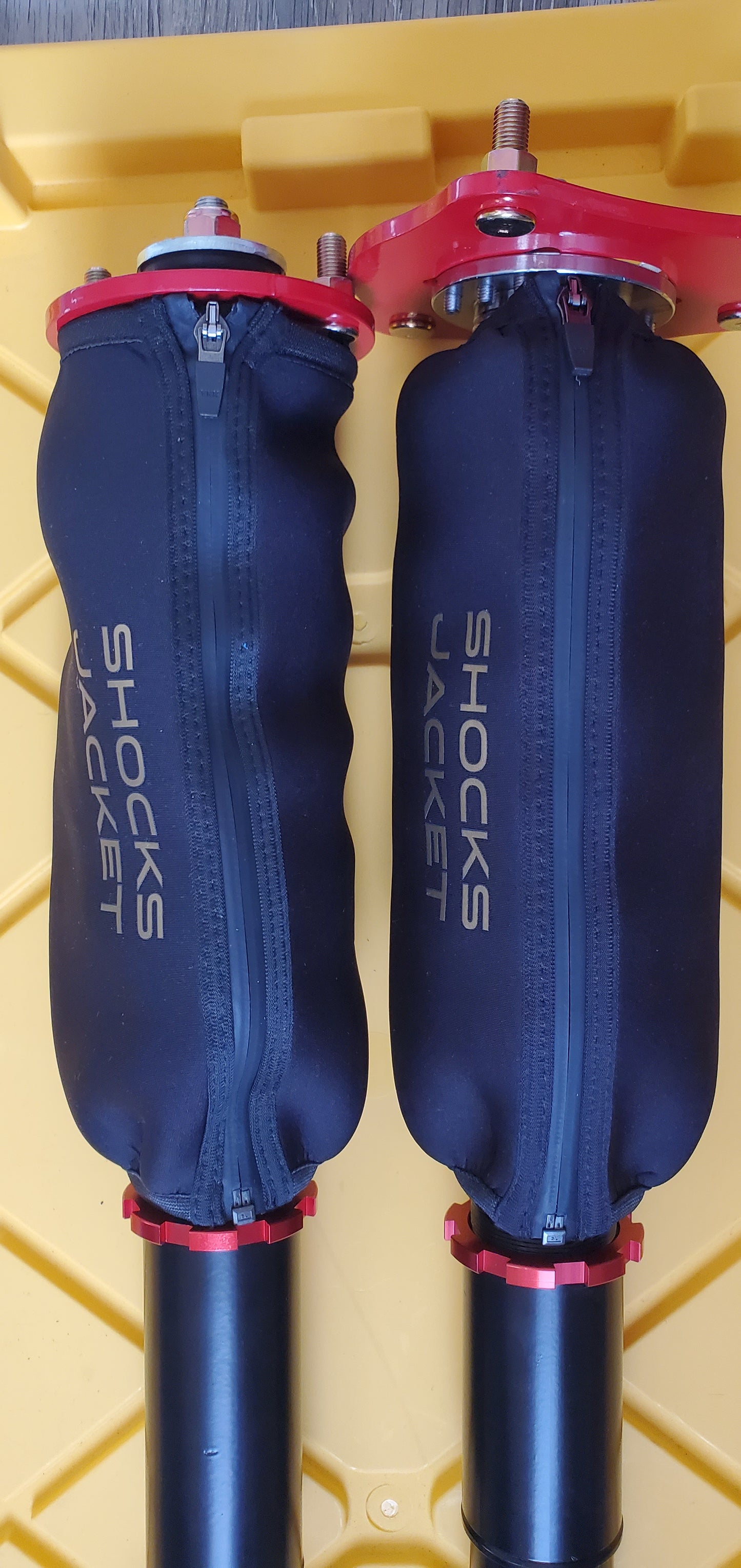FREE S/H: 12" Shocks Jacket Coilover Cover with YKK™ PU coated zipper (Pair)
