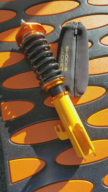 FREE S/H: 12" Shocks Jacket Coilover Cover with YKK™ PU coated zipper (Pair)